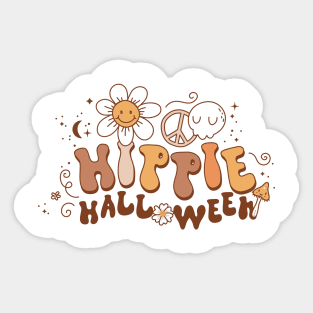 Hippie Halloween design Sticker